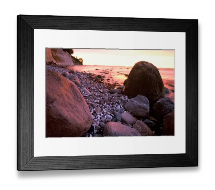 Framed Print : EUROPE, Germany, Baltic Sea, Island of Ruegen Rocky coastline in rosey sunrise Framed Print : EUROPE, Germany, Baltic Sea, Island of Ruegen Rocky coastline in rosey sunrise