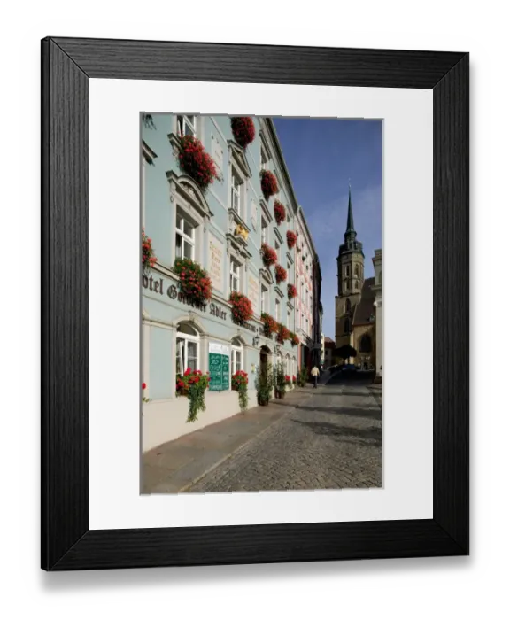 Framed Print : Steeple of Saint Peters Cathedral, Bautzen, Saxony, Germany Framed Print : Steeple of Saint Peters Cathedral, Bautzen, Saxony, Germany