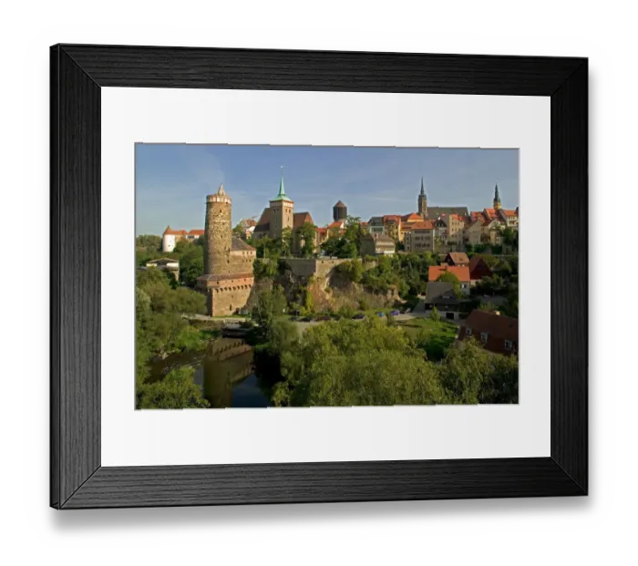 Framed Print : The old city, Bautzen, Saxony, Germany