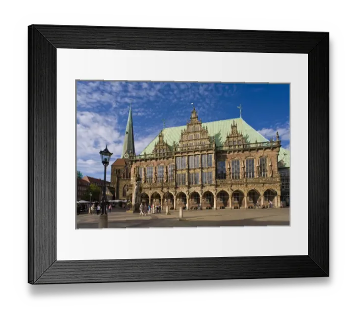 Framed Print : Rathous (city hall), Marktplaz, Bremen, Freie Hansestadt Bremen, Germany Framed Print : Rathous (city hall), Marktplaz, Bremen, Freie Hansestadt Bremen, Germany