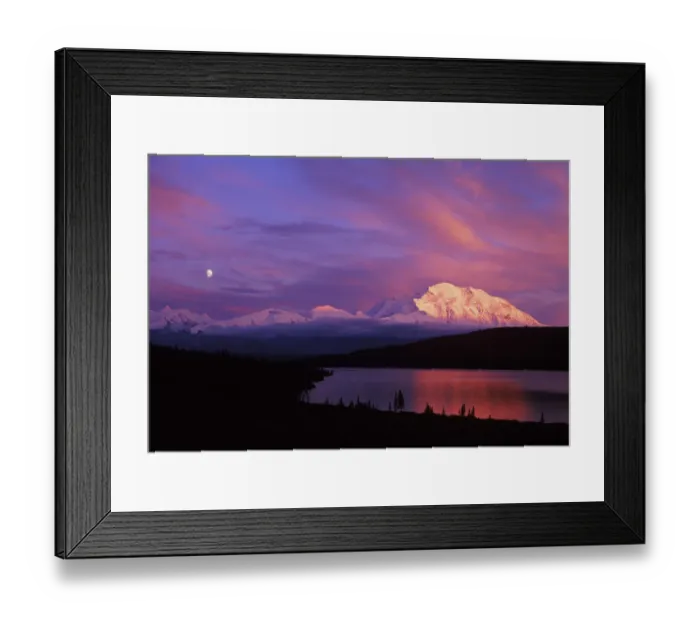 Framed Print : Alpenglow on Mt. McKinley, Denali NP, Alaska, USA