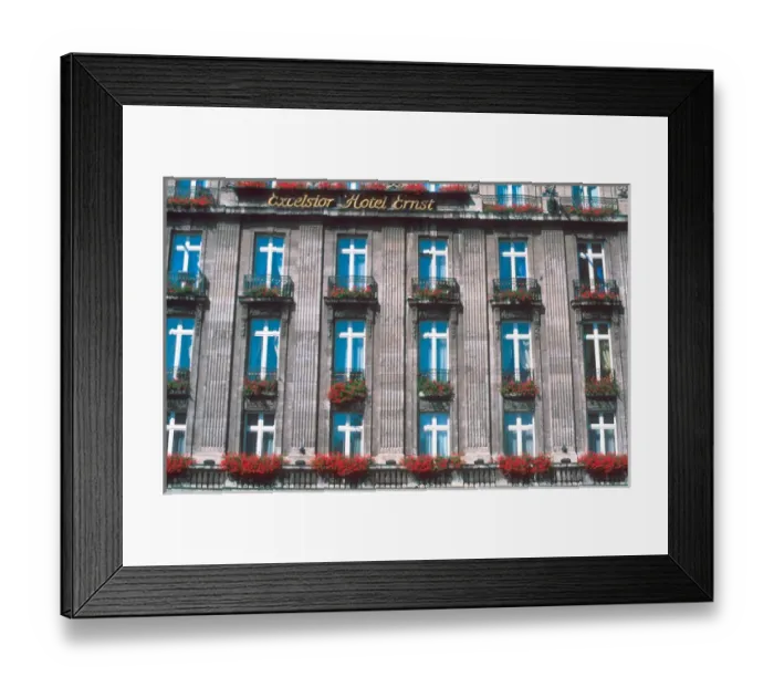 Framed Print : Flower window boxes on hotel at Cologne, Germany. flower, windowbox, planter Framed Print : Flower window boxes on hotel at Cologne, Germany. flower, windowbox, planter