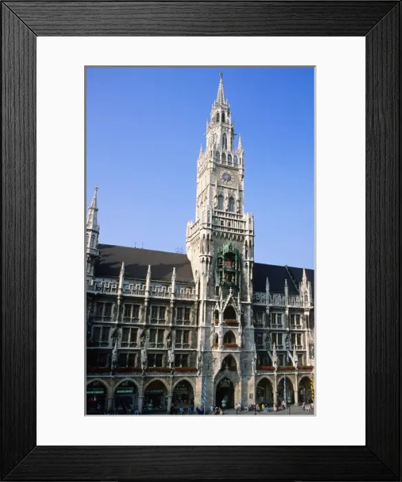 Framed Print : City Hall in Munich, Germany. germany, german, europe, european, deutsche Framed Print : City Hall in Munich, Germany. germany, german, europe, european, deutsche