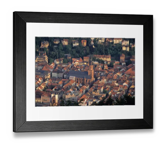 Framed Print : An aerial view of Heidelberg, Germany. germany, german, europe, european, deutsche Framed Print : An aerial view of Heidelberg, Germany. germany, german, europe, european, deutsche