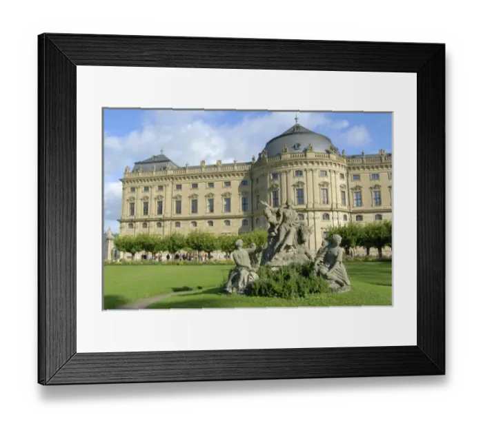 Framed Print : Europe, Germany, Bavaria, Wurzburg, Bishops residence