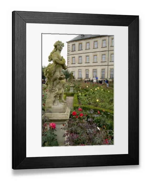 Framed Print : Europe, Germany, Bavaria, Bamberg, Rose garden of the new Bishops Residence Framed Print : Europe, Germany, Bavaria, Bamberg, Rose garden of the new Bishops Residence