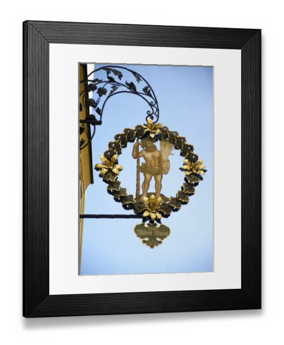 Framed Print : Europe, Germany, Bavaria, Passau, ornate store sign Framed Print : Europe, Germany, Bavaria, Passau, ornate store sign