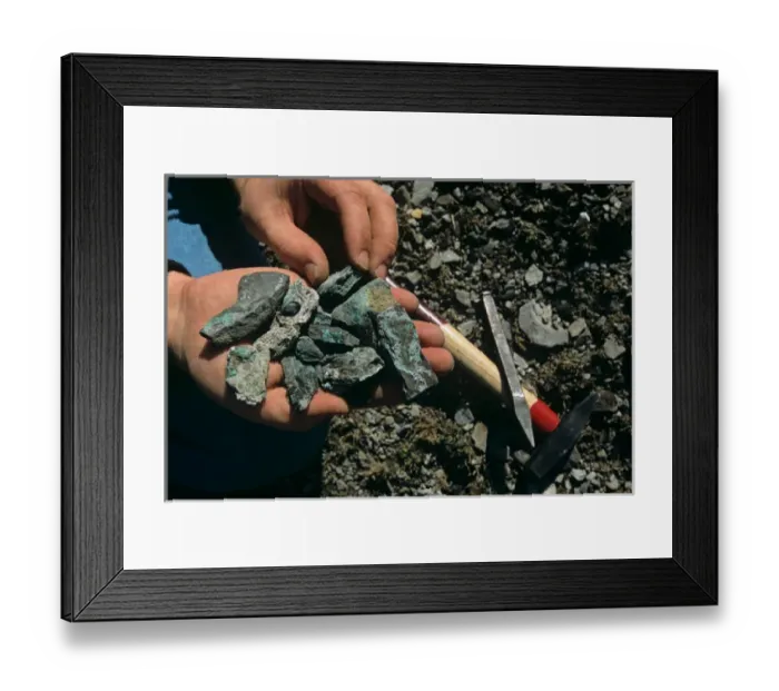 Framed Print : Germany, Sky Disk, Bronze Age, Bottendorf copper ore source