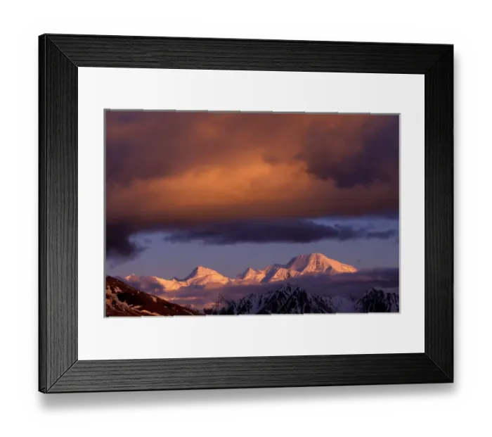 Framed Print : North America, USA, Alaska, Denali NP, Alaska Range peaks, midnight sun Framed Print : North America, USA, Alaska, Denali NP, Alaska Range peaks, midnight sun
