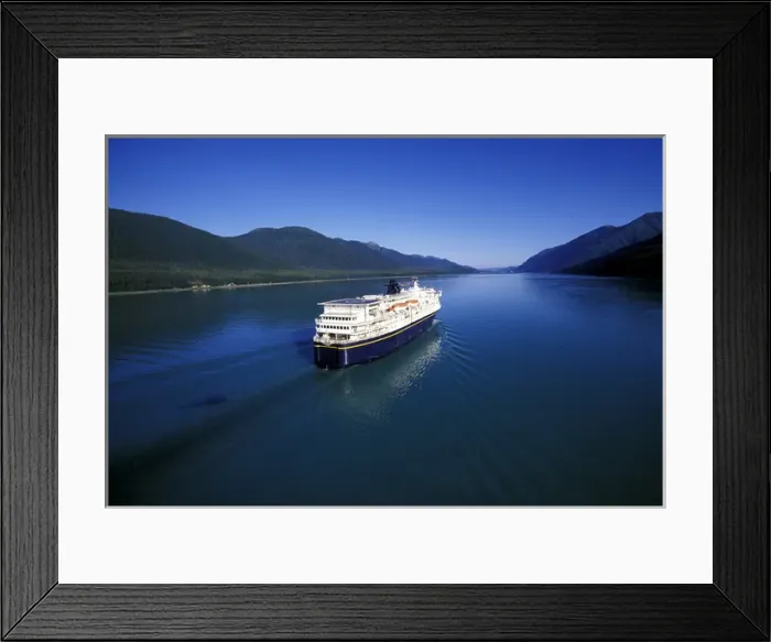 Framed Print : North America, USA, Alaska, Gastineau Channel. Alaska Marine Highway ferry Kennicott Framed Print : North America, USA, Alaska, Gastineau Channel. Alaska Marine Highway ferry Kennicott