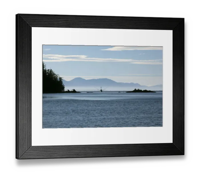 Framed Print : USA, Southeast Alaska near Ketchikan, troller at sunset Framed Print : USA, Southeast Alaska near Ketchikan, troller at sunset
