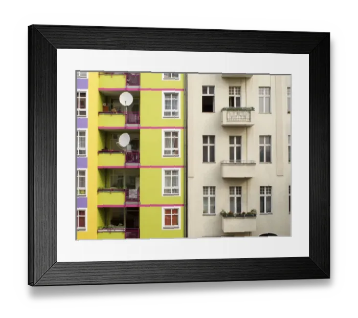 Framed Print : Germany, Berlin: buildings and wall colors Framed Print : Germany, Berlin: buildings and wall colors