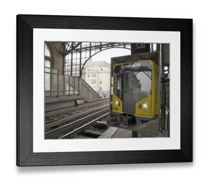 Framed Print : Germany, Berlin: metropolitan system train station Framed Print : Germany, Berlin: metropolitan system train station