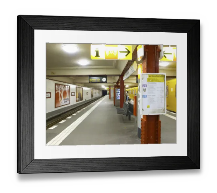 Framed Print : Germany, Berlin: Stadtmitte train station Framed Print : Germany, Berlin: Stadtmitte train station