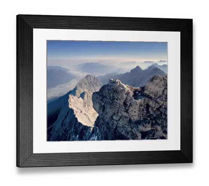 Framed Print : Germany, Bavaria, Zugspitze. Jagged mountain ridges fan out from the Zugspitze in the Bavarian Alps Framed Print : Germany, Bavaria, Zugspitze. Jagged mountain ridges fan out from the Zugspitze in the Bavarian Alps