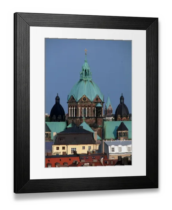Framed Print : Lukas Chruch from roof of Hotel Rafael Framed Print : Lukas Chruch from roof of Hotel Rafael