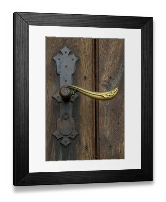 Framed Print : door handle Framed Print : door handle