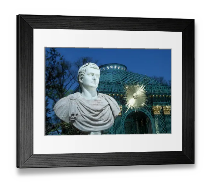 Framed Print : San Souci castle and gardens, built 1745-1747 by Frederick the Great