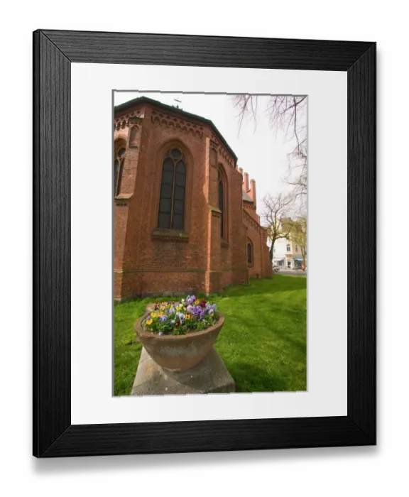 Framed Print : church. Europe, Germany, Warnemunde, church Framed Print : church. Europe, Germany, Warnemunde, church