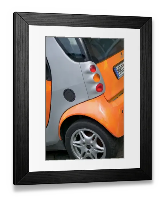 Framed Print : car. Europe, Germany, Warnemunde, car