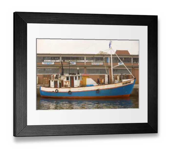 Framed Print : boat in harbor