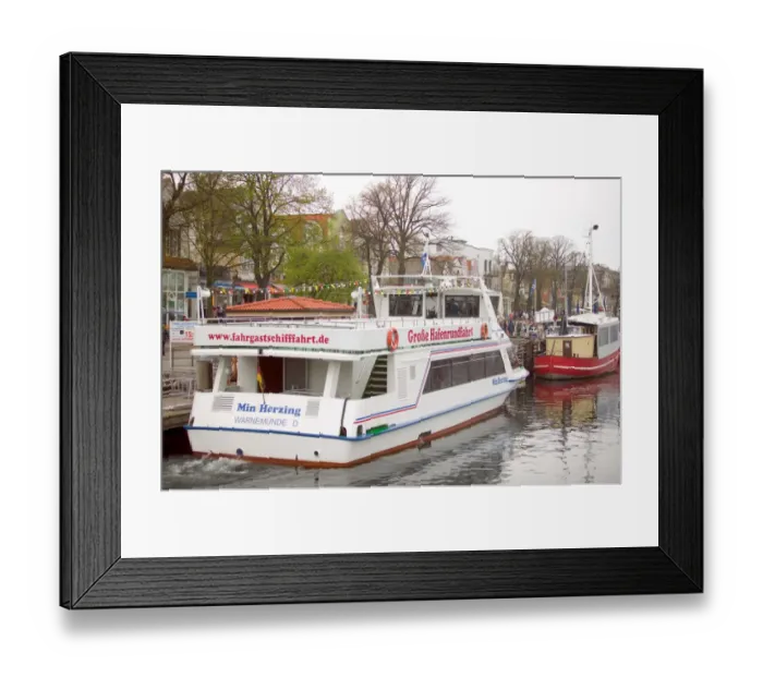 Framed Print : sightseeing boat