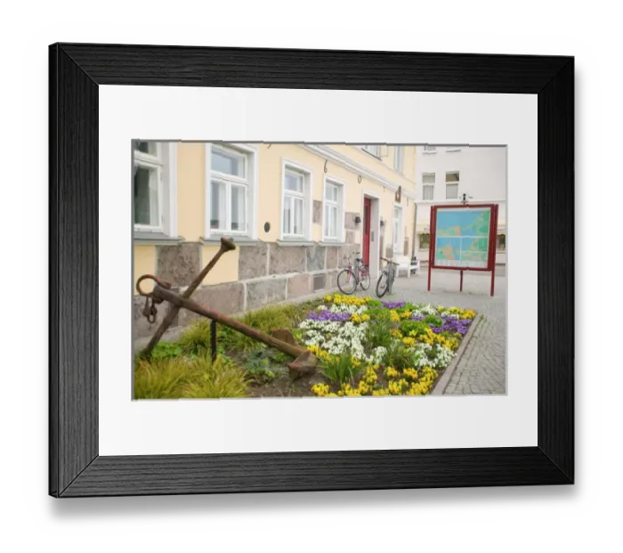 Framed Print : anchor. Europe, Germany, Warnemunde, anchor
