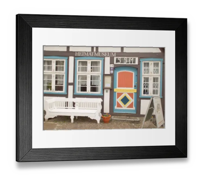 Framed Print : museum. Europe, Germany, Warnemunde, museum