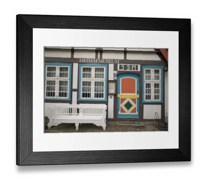 Framed Print : museum. Europe, Germany, Warnemunde, museum