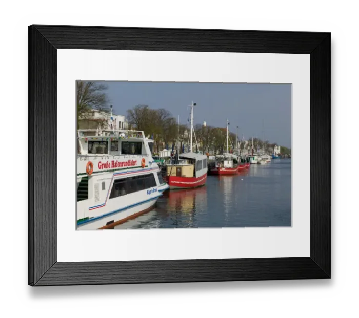 Framed Print : warnemunde harbor Framed Print : warnemunde harbor
