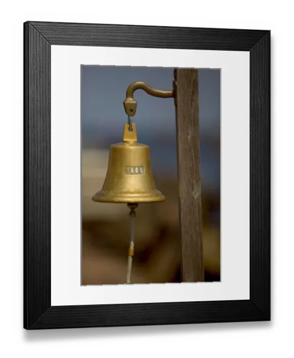 Framed Print : brass bell
