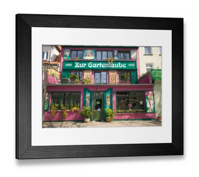 Framed Print : old restaurant, warnemunde Framed Print : old restaurant, warnemunde
