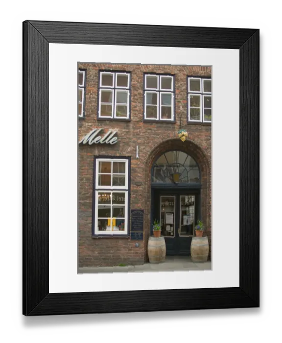 Framed Print : reataurant, Lubeck_germany