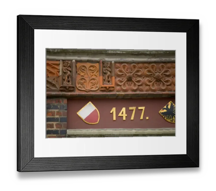 Framed Print : architectural detail, Lubeck_germany