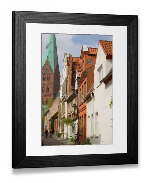 Framed Print : historic building, Lubeck_germany