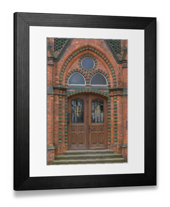Framed Print : church door, Lubeck_germany Framed Print : church door, Lubeck_germany