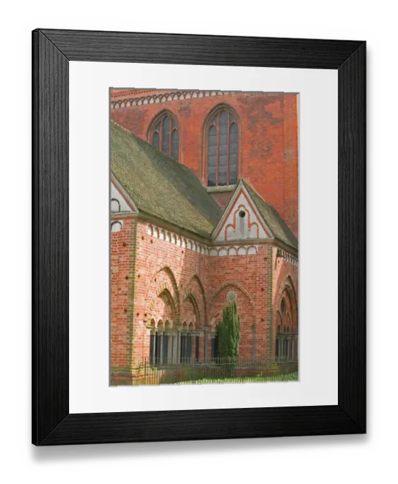 Framed Print : historic church, Lubeck_germany