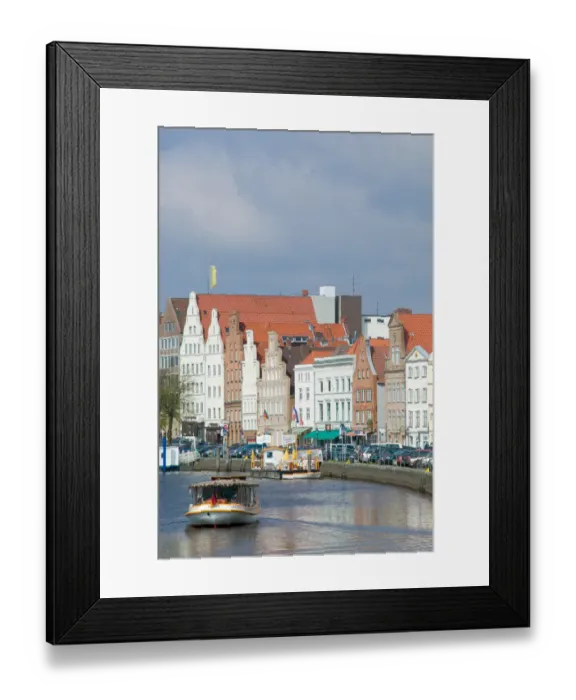 Framed Print : waterfront, Lubeck_germany Framed Print : waterfront, Lubeck_germany