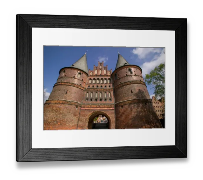 Framed Print : Holsten Gate, Lubeck_germany Framed Print : Holsten Gate, Lubeck_germany