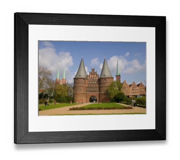 Framed Print : Holsten Gate, Lubeck_germany Framed Print : Holsten Gate, Lubeck_germany