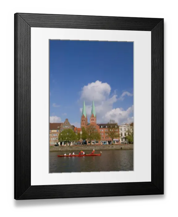 Framed Print : waterfront, Lubeck_germany Framed Print : waterfront, Lubeck_germany
