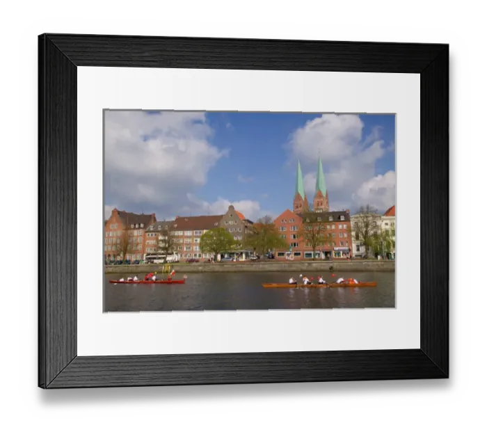 Framed Print : waterfront, Lubeck_germany Framed Print : waterfront, Lubeck_germany