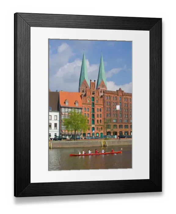 Framed Print : waterfront, Lubeck_germany Framed Print : waterfront, Lubeck_germany