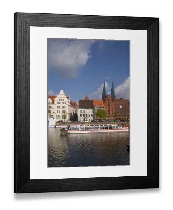 Framed Print : waterfront, Lubeck_germany Framed Print : waterfront, Lubeck_germany