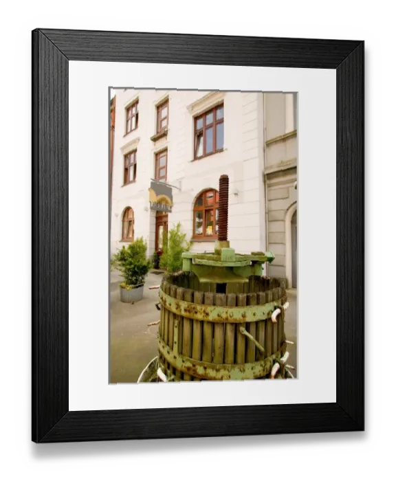 Framed Print : hotel and wine press, Lubeck_germany Framed Print : hotel and wine press, Lubeck_germany