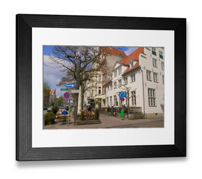 Framed Print : historic distric, Lubeck, Germany Framed Print : historic distric, Lubeck, Germany
