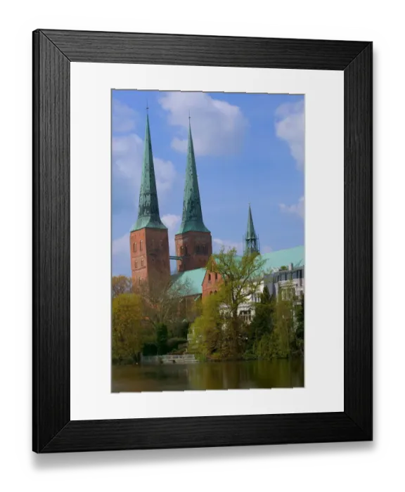 Framed Print : Cathedral, Lubeck_germany Framed Print : Cathedral, Lubeck_germany