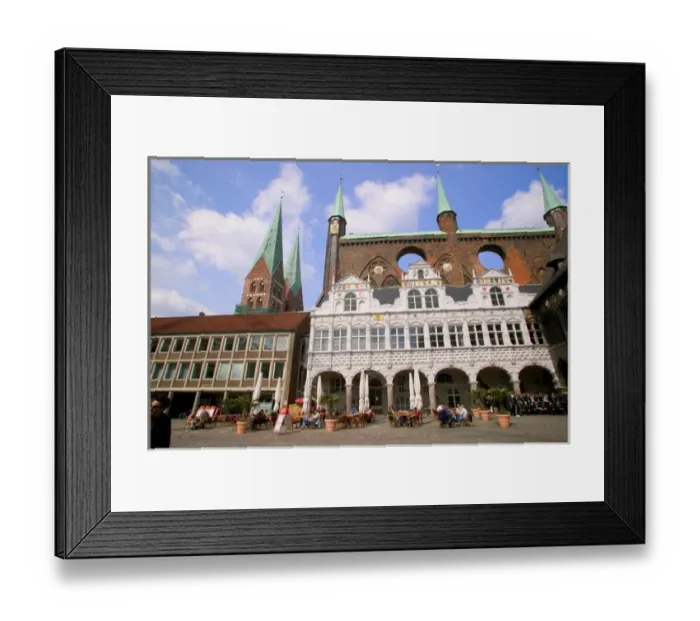 Framed Print : historic district, Lubeck_germany Framed Print : historic district, Lubeck_germany