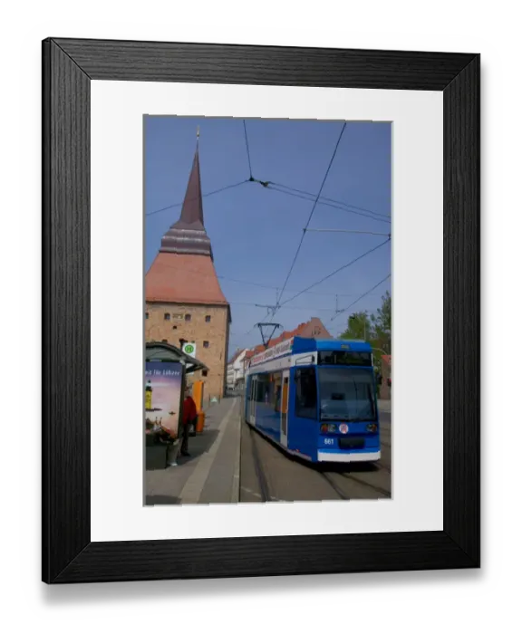 Framed Print : tram, Rostock_Germany Framed Print : tram, Rostock_Germany