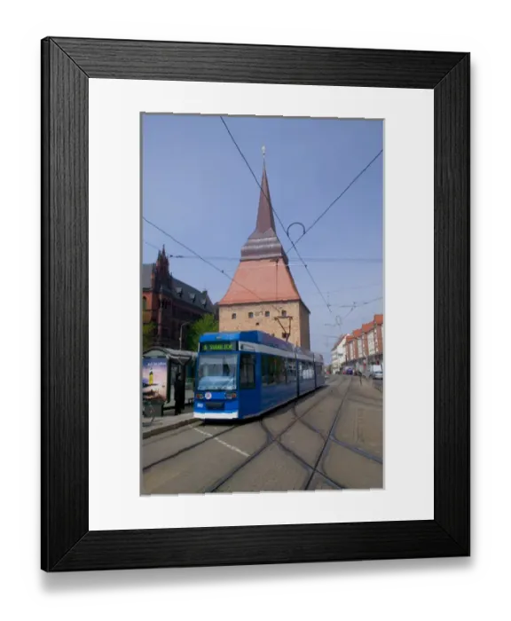 Framed Print : tram, Rostock_Germany Framed Print : tram, Rostock_Germany